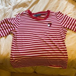 Red white cute shirt